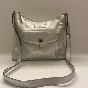 Kate Spade Metallic/Sulver Shoulder Bag